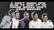 One Direction - Better Than Words Lyrics