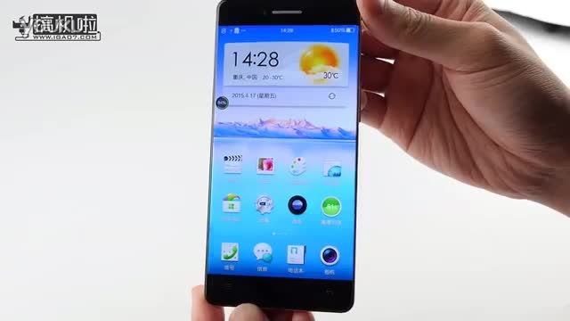 ویدیویی از گوشی r7 opoo با صفحه نمایش بدون حاشیه