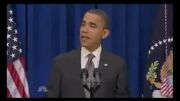 عصبانیت اوباما بد از پایان سخنرانی
