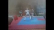 این هم مبارزه من در مسابقات کشوری انشین کاراته کرج92.11.18