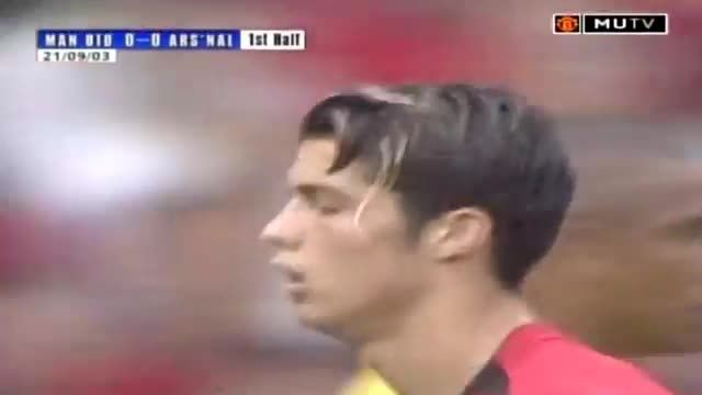 هایلایت بازی کامل کریستیانو رونالدو مقابل آرسنال(2003)
