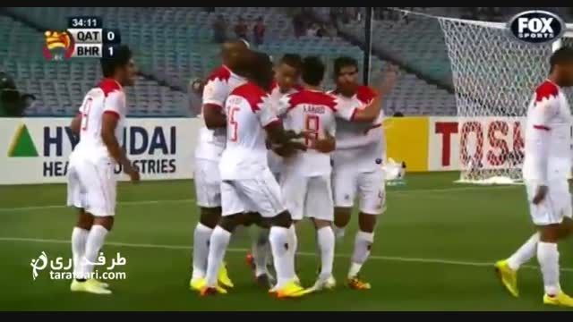 گل های بازی بحرین 2-1 قطر