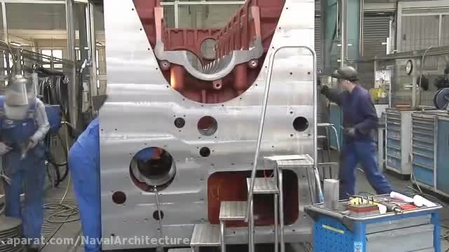 ساخت موتور دیزل دریایی
