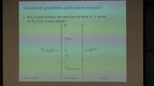 Advanced word vector representations: language models,