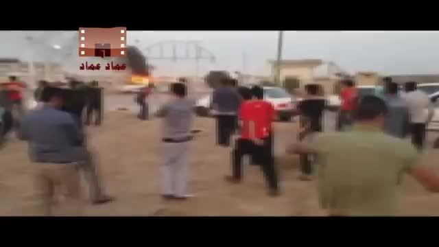 حمله عرب های وهابی تجزیه طلب در اهواز بعد از بازی فولاد و الهلال