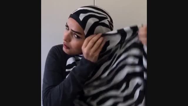 آموزش بستن شال (1) -ملکه حجاب