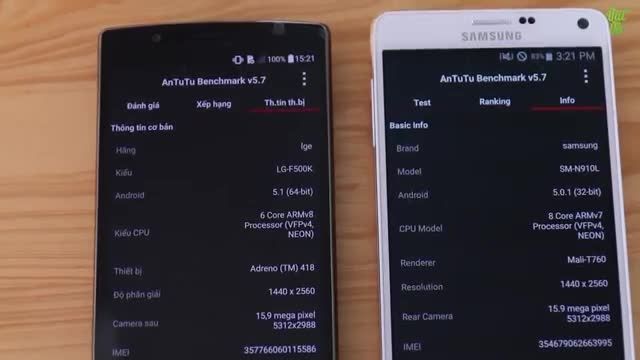 LG G4 vs Samsung Galaxy Note 4_Apps speed test