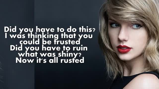 Taylor Swift Bad Blood (Lyrics)