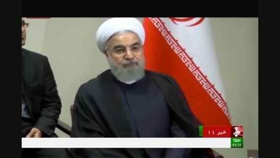 دکتر روحانی ، سیاهپوش وارد تهران شد