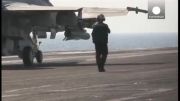 حمله هوایی آمریکا به مواضع داعش در سوریه