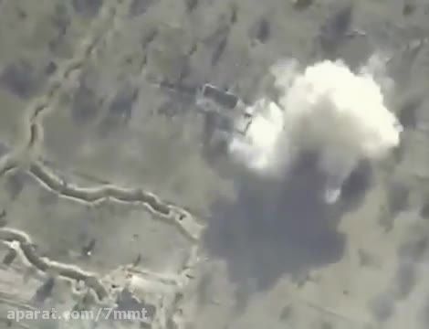 بمباران مواضع تروریست ها در سوریه توسط روسیه