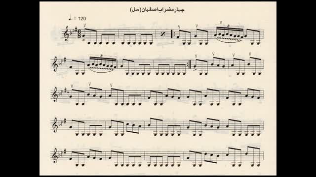استاد رضا شفیعیان - چهارمضراب اصفهان (سل)