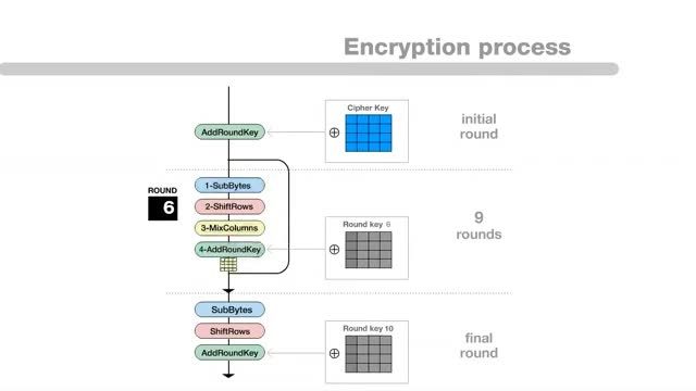 Advanced encryption standard (AES) cryptography