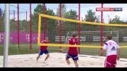 والیبال بازی کردن بازیکنان بایرن مونیخ