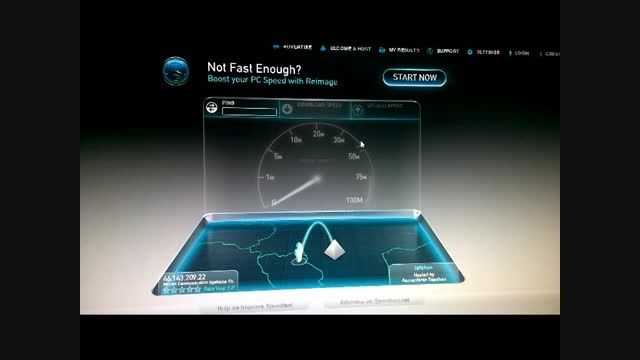 تست سرعت اینترنت(ناژین)