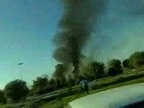 سقوط جنگنده اف 5 در شهر تبریز 19 شهریور 90