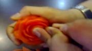 آموزش تزیین هویج به شکل گل