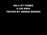 تست شتاب MG6 GT Turbo
