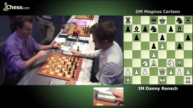 شطرنج فوق سریع Bullet از قهرمان جهان مگنوس کارلسن بازی2