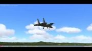 شبیه ساز پرواز با f-15c  در LockOn Flaming Cliffs 2