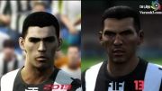 مقایسه چهره ی بازیکنان یوونتوس در فیفا و پیس 2013