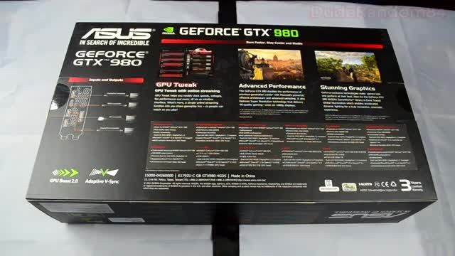 جعبه گشایی کارت گرافیک ASUS GeForce GTX 980