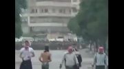 آتش زدن پرچم ایران وحزب الله توسط مخالفین بشار اسد(2)