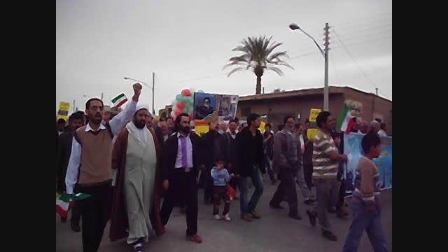 حضور باشکوه مردم شهیدستان چاهملک  راهپیمایی 22 بهمن 93