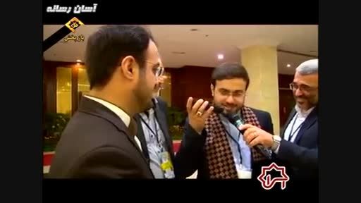 محسن حاجی حسنی و صحب با والدین بعد از مسابقه قرآنی خود