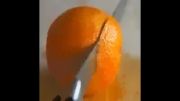 روش ساده وسریع قاچ کردن پرتقال!!!