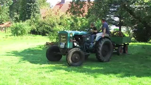 Hermann Lanz Aulendorf Traktor - old Tractor start and