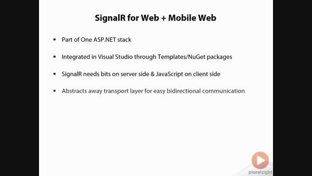 SignalR_5.Summary_2.SignalR for Web and .NET clients