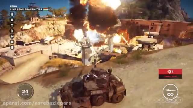 گیم پلی بازی Just Cause 3 - بخش - Tank Carnage