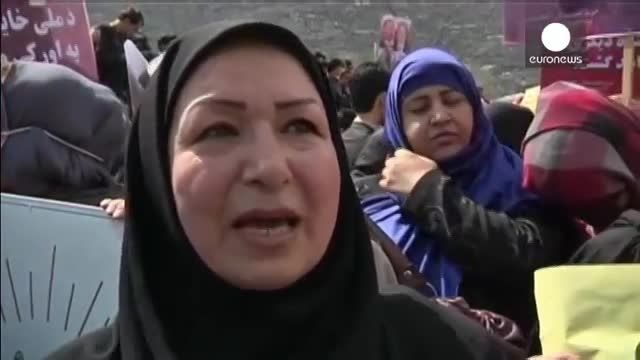 تظاهرات کم نظیر در کابل برای محاکمه عاملان قتل فرخنده