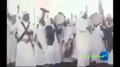 رقص و دلقک بازی ملک سلمان نزد شاه ایران