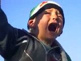 سوریه گریه یه بچه بخاطر شهید شدن پدرش