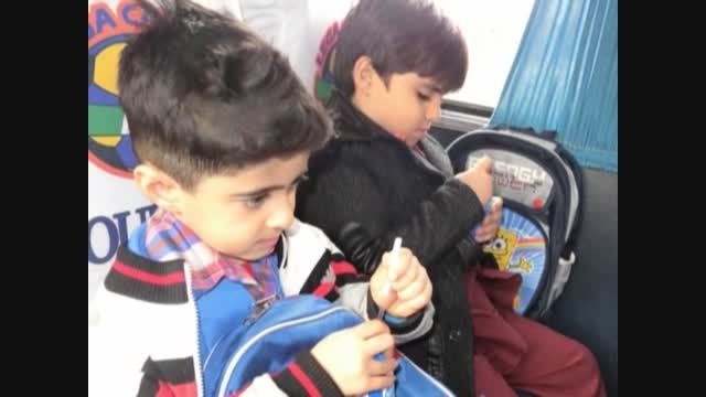 بازدید کوچولوهای مهد قرآنی رضوان از ایستگاه آتش نشانی