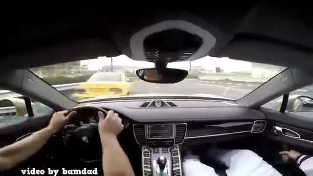 جنون سرعت با پورشه در خیابانهای تهران