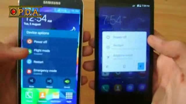 تست سرعت بوت Galaxy s5 و Huawei Honor 3C