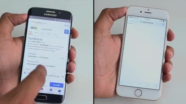 Samsung Galaxy S6 Edge vs iPhone 6 _Apps Speed Test