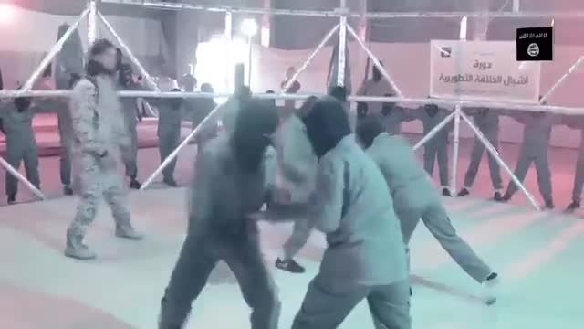 آموزش کودکان داعشی در قفس