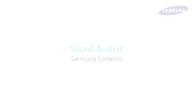 [Samsung SMART CAMERA] Sound