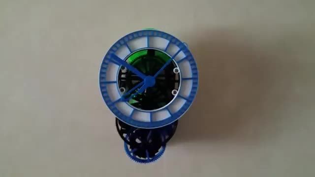 ساعت مکانیکی ساخته شده با پرینتر سه بعدی