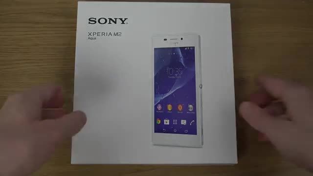Sony Xperia m2 Aqua - unboxing