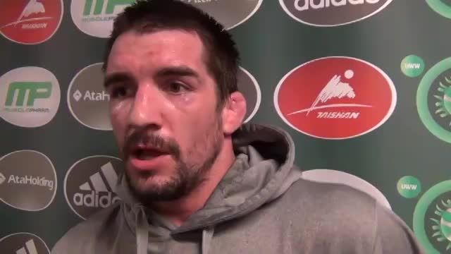 Brent Metcalf (USA) after win over Russia in 2015 FS Wo