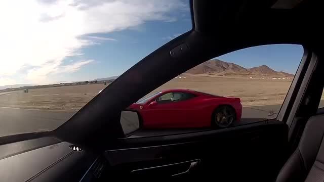 درگ E63 s و Ferrari 458