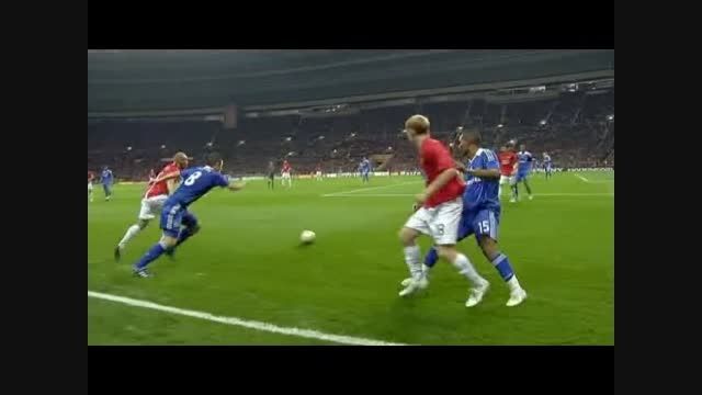 گل کریس رونالدو به چلسی در فینال لیگ قهرمانان اروپا2008