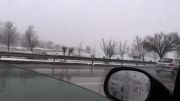 بارش برف شیراز چمران