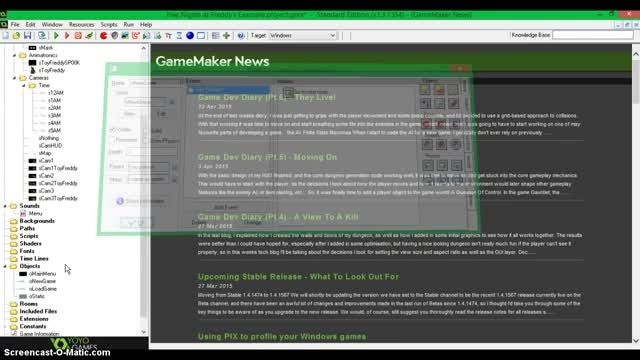 درست کردن بازی fnaf با gamemaker 8.1 part3
