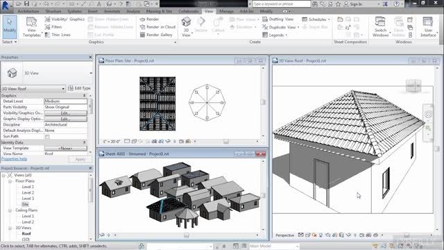 Revit Architecture &ndash; Roof Design Training Video